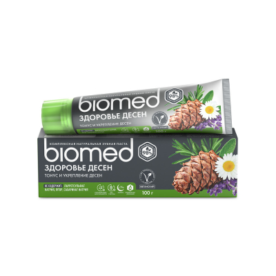 Изображение товара Комплексная зубная паста BioMed GUM HEALTH для здоровья десен 100 г Изображение товара Комплексная зубная паста BioMed GUM HEALTH для здоровья десен 100 г