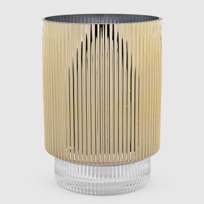 Изображение товара Подсвечник Mercury Deco золотистый 22 см с одним местом для свечи