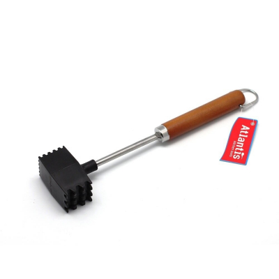 Изображение товара Молоток для мяса Atlantis Faisca из нержавеющей стали с деревянной ручкой 25 см