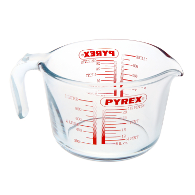 Изображение товара Мерный кувшин Pyrex Hitt 1 литр стеклянный с прозрачной конструкцией