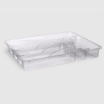 Изображение товара Ящик для ложек Asude Plastik big size прозрачный 37,5х29,5х5 см
