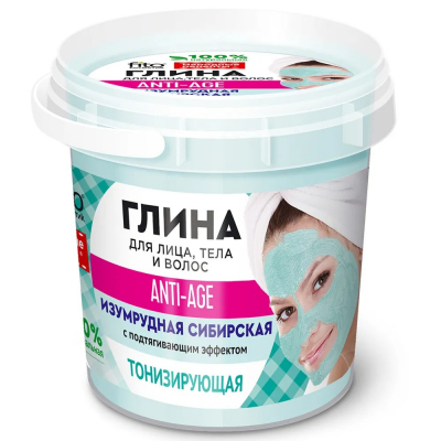 Изображение товара Глина изумрудная Народные рецепты для лица тела и волос 155мл Изображение товара Глина изумрудная Народные рецепты для лица тела и волос 155мл