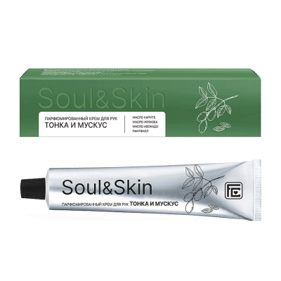 Изображение товара Парфюмированный крем для рук тонка и мускус серии Soul&Skin 65 мл