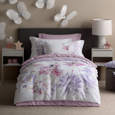 Изображение товара Комплект постельного белья Togas Kids Фаллена белый/сиреневый