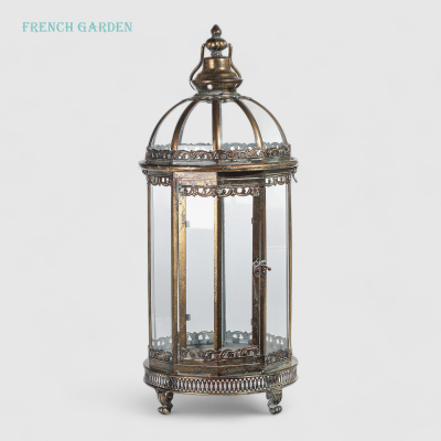 Изображение товара Фонарь декоративный French garden Золото антик 26х26х61.5 см