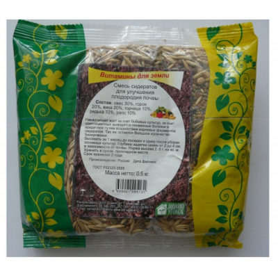 Изображение товара Смесь сидератов Зеленый Уголок для улучшения почвы 0.5 кг
