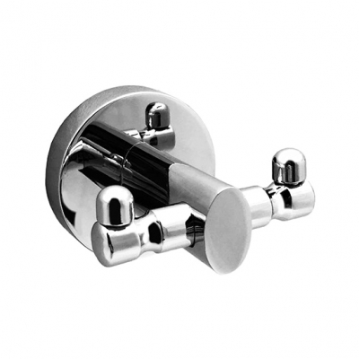 Изображение товара Двойной металлический крючок WasserKRAFT Rhein K-6223D серебристый Изображение товара Двойной металлический крючок WasserKRAFT Rhein K-6223D серебристый