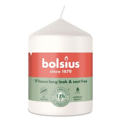 Изображение товара Свеча столбик Bolsius 80/58 облачно-белый