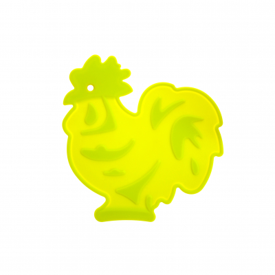 Изображение товара Подставка под горячее Atlantis Петушок - силикон, диаметр 21 см, оригинальный дизайн