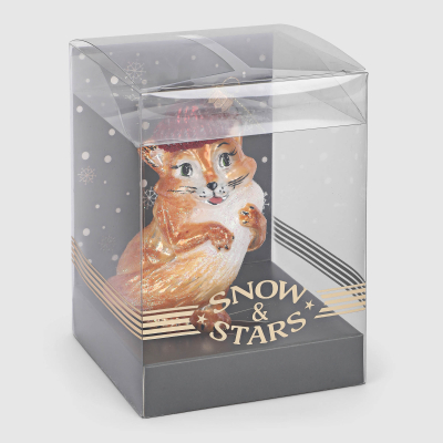 Изображение товара Елочная игрушка Snow and Stars Лисичка в шапочке стекло подарочная упаковка Изображение товара Елочная игрушка Snow and Stars Лисичка в шапочке стекло подарочная упаковка