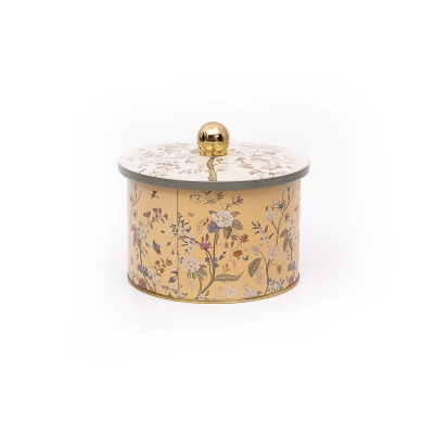 Изображение товара Емкость Evle floral er1412e с металлическим цветочным дизайном 1.3 л