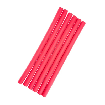 Изображение товара Бигуди для волос Di valore бумеранг красные 6 шт 1.2 см