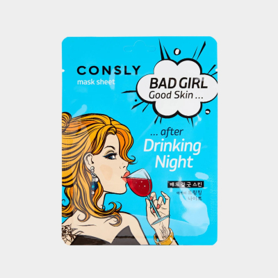 Изображение товара Маска тканевая для лица Consly Bad girl Good skin с 4 видами гиалуроновой кислоты 23 мл