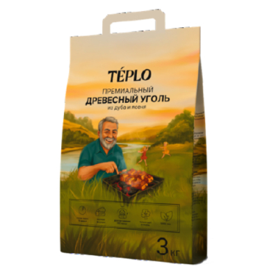 Изображение товара Уголь древесный Teplo 3 кг Изображение товара Уголь древесный Teplo 3 кг