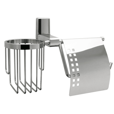 Изображение товара Держатель туалетной бумаги и освежитель WasserKraft серебряный модель 5059