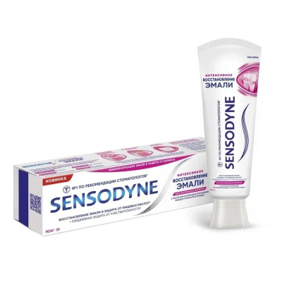 Изображение товара Зубная паста Sensodyne Интенсивное восстановление эмали 75 мл Изображение товара Зубная паста Sensodyne Интенсивное восстановление эмали 75 мл