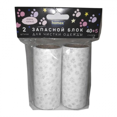 Изображение товара Блок запасной Homex 45 листов для ролика очень липкий
