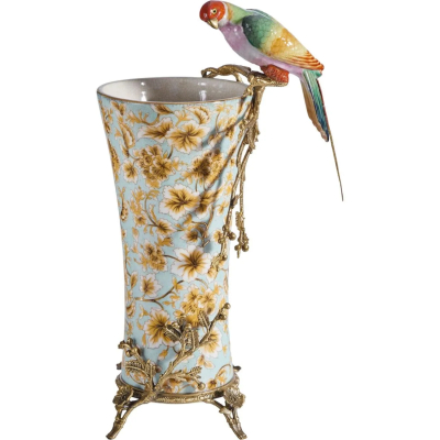 Изображение товара Ваза Glasar HLB2194 с птицей 26х21х44 см