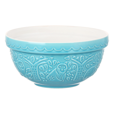 Изображение товара Миска для смешивания Homier In the Forest, 21 см, 1,1 л, голубая, медведь