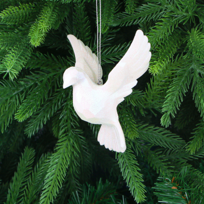 Изображение товара Ёлочная игрушка голубь из акрила 8 см Christmas Wonderland