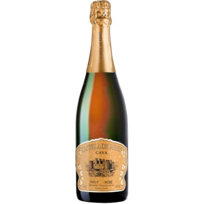 Изображение товара Игристое вино розовое сухое "Castell de Ribes" Brut Rose, Cava DO 0.75