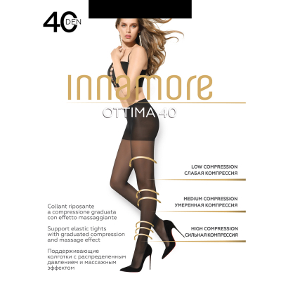 Изображение товара Женские колготки Innamore Ottima 40 miele всесезонные, полиамид и эластан