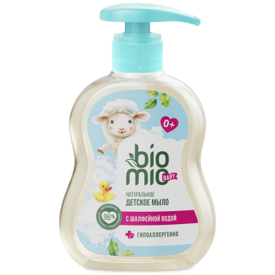 Изображение товара Детское жидкое мыло BioMio Baby 300 мл гипоаллергенное натуральное для чувствительной кожи Изображение товара Детское жидкое мыло BioMio Baby 300 мл гипоаллергенное натуральное для чувствительной кожи