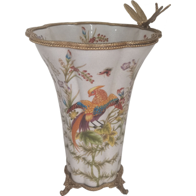 Изображение товара Ваза Glasar со стрекозой 23х21х32 см