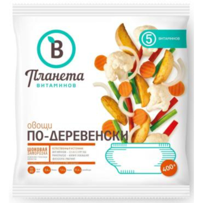 Изображение товара Смесь Планета Витаминов овощи по-деревенски 400 г Изображение товара Смесь Планета Витаминов овощи по-деревенски 400 г