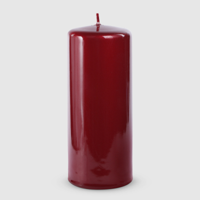 Изображение товара Свеча Mercury Deco Glass красная диаметром 8 см