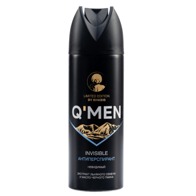 Изображение товара Мужской антиперспирант Q'Men с экстрактом льна и маслом чёрного тмина 200 мл