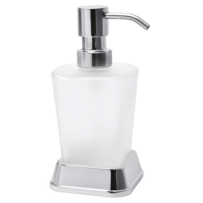 Изображение товара Дозатор для жидкого мыла WasserKraft К-5499 из металла и стекла Германия