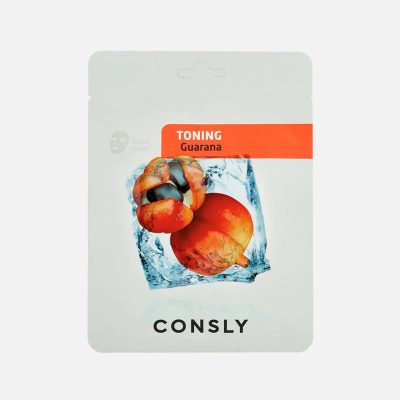 Изображение товара Маска тканевая для лица Consly тонизирующая с экстрактом гуараны 20 мл
