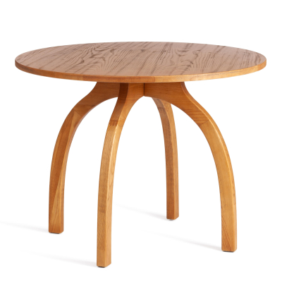 Изображение товара Обеденный круглый стол из вяза и МДФ Thonet 100х75 см, стильный и практичный Изображение товара Обеденный круглый стол из вяза и МДФ Thonet 100х75 см, стильный и практичный