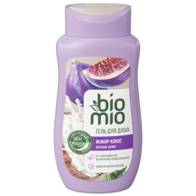 Изображение товара Натуральный гель для душа BioMio с экстрактом инжира и маслом кокоса 0,25 л