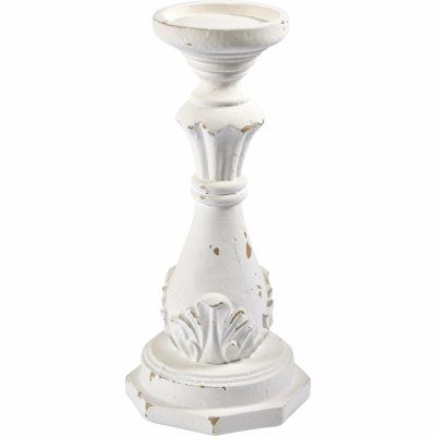 Изображение товара Подсвечник Glasar в античном стиле бело-золотой 14х14х32 см для декора интерьера Изображение товара Подсвечник Glasar в античном стиле бело-золотой 14х14х32 см для декора интерьера