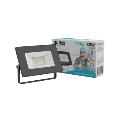 Изображение товара Gauss Elementary 30W IP65 4000K — светодиодный прожектор наружной подсветки