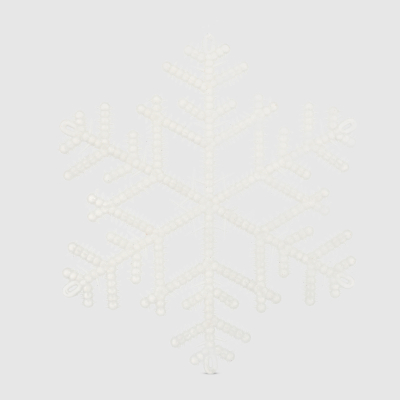 Изображение товара Набор подвесок Due Esse Christmas снежинка 20 см 2 шт праздничное украшение