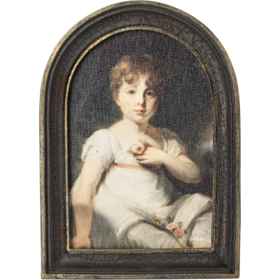 Изображение товара Картина в раме Glasar Девочка 13x3x18 см - стильное интерьерное украшение