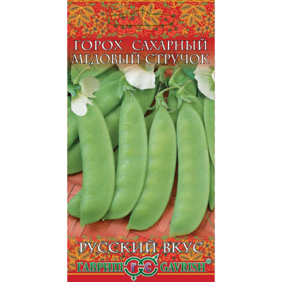 Изображение товара Семена Гавриш Горох Медовый стручок, сахарный 10 г серия Русский вкус Изображение товара Семена Гавриш Горох Медовый стручок, сахарный 10 г серия Русский вкус