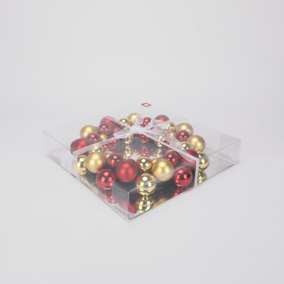 Изображение товара Венок Mercury NY новогодний красно-золотой 34,5x7 см