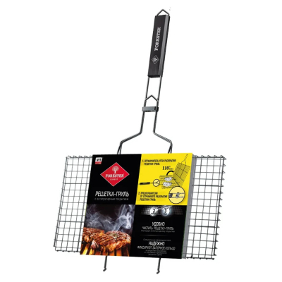 Изображение товара Решетка-гриль Forester большая 26х45 см с антипригарным покрытием Изображение товара Решетка-гриль Forester большая 26х45 см с антипригарным покрытием