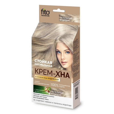 Изображение товара Крем-хна Фитокосметик Индийская пепельный блондин 50мл