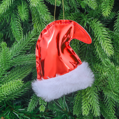 Изображение товара Ёлочная игрушка Mercury NY золотистая и красная 11х9х2 см