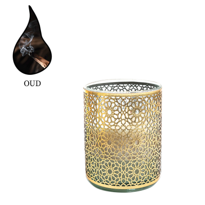 Изображение товара Аромасвеча Nour Bougie Mosaica Oud золото 2400 г - ароматическая свеча Востока