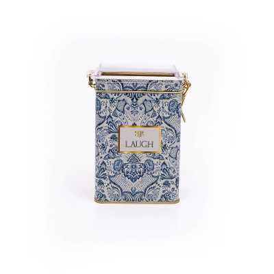 Изображение товара Емкость с крышкой Evle blue white 1 литр металл для хранения продуктов Изображение товара Емкость с крышкой Evle blue white 1 литр металл для хранения продуктов