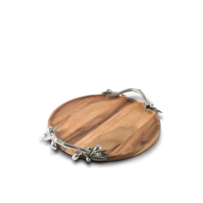 Изображение товара Доска Vagabond Ветка оливы круглая 34 см для декора и сервировки