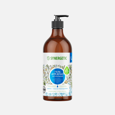 Изображение товара Гель для душа Synergetic Кокос и масло макадамии 750 мл натуральный уход для тела Изображение товара Гель для душа Synergetic Кокос и масло макадамии 750 мл натуральный уход для тела