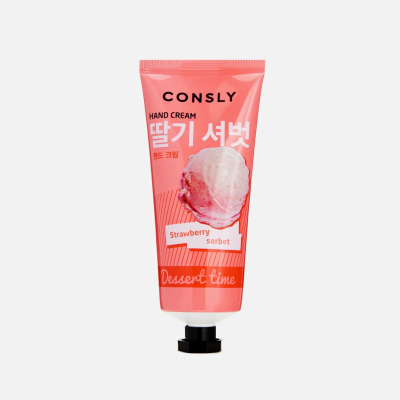Изображение товара Крем для рук Consly Dessert time с ароматом клубничного сорбета 100 мл