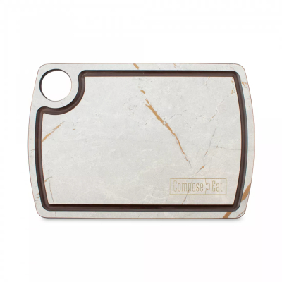 Изображение товара Доска разделочная Composeeat с желобом 22х15 см серого цвета